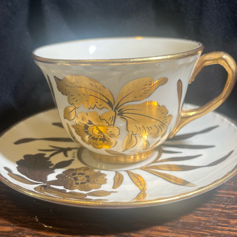 Stouffer Golden Orchid cup and saucer
